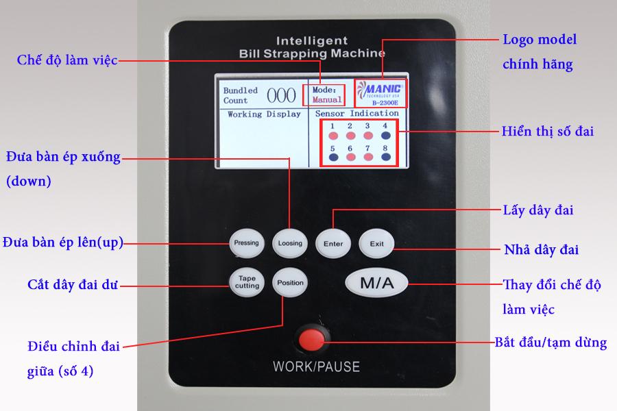 Bảng điều khiển chi tiết rõ ràng sắc nét,thuận tiện cho người dùng dễ tiếp cận và làm việc