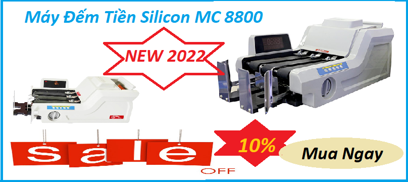 Giảm giá cực mạnh khi mua online máy đếm tiền Silicon MC 8800