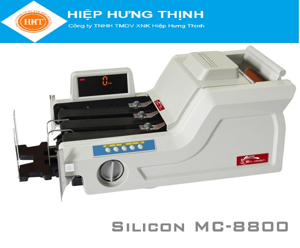 Máy đếm tiền Silicon MC 8800 có trang bị phần mềm kiểm giả mới nhất hiện nay giúp phát hiện tiền siêu giả