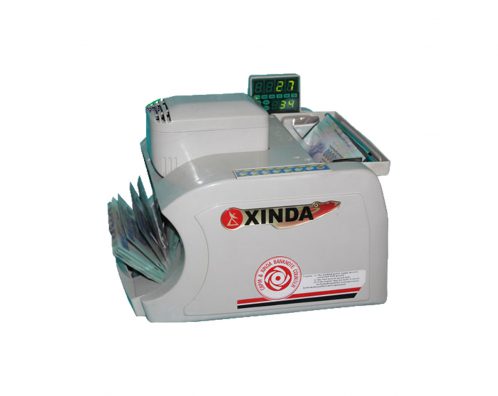 Máy đếm tiền Xinda 2166L 1 trong số ít máy giá rẻ mà có trang bị mắt LED cao cấp giúp soi tiền giả